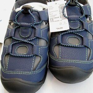 NEW Children's Place Boys Boys Fisherman Sandals - Navy, SIze 13 55% Off!